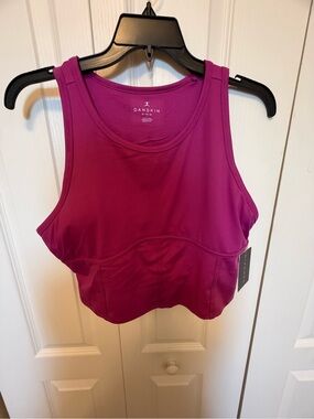 Danskin Fuchsia Supportive Athletic Crop Tank
